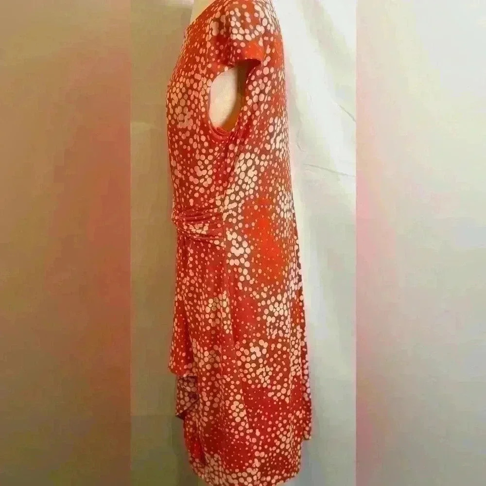 RN Studio by Ronnie Nicole Orange/White Summer Dress (Size XL) - Picture 3 of 12